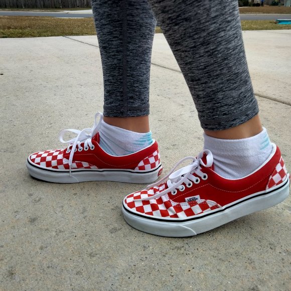 Red Checkered Vans - Picture 8 of 10